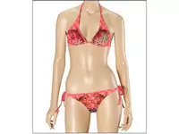 ed hardy femmes maillots de bain hardy8001-rose rouge-ed